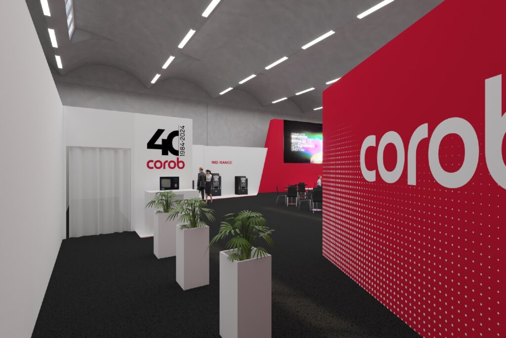 Il progetto dell'allestimento per i 40 anni di Corob
