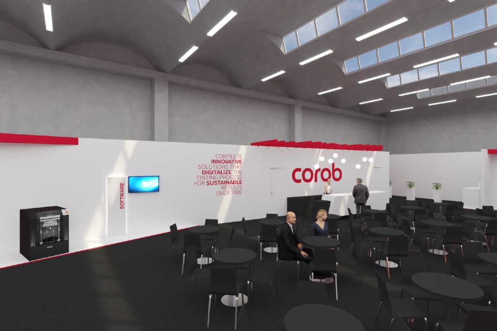 Il progetto dell'allestimento per i 40 anni di Corob