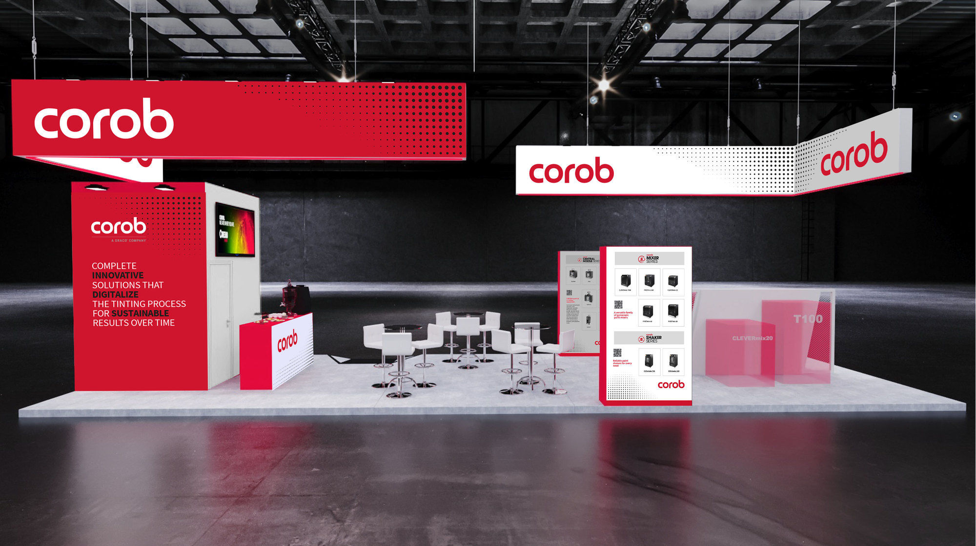 Il progetto dello stand Corob per Abrafati Show 2025 a San Paolo